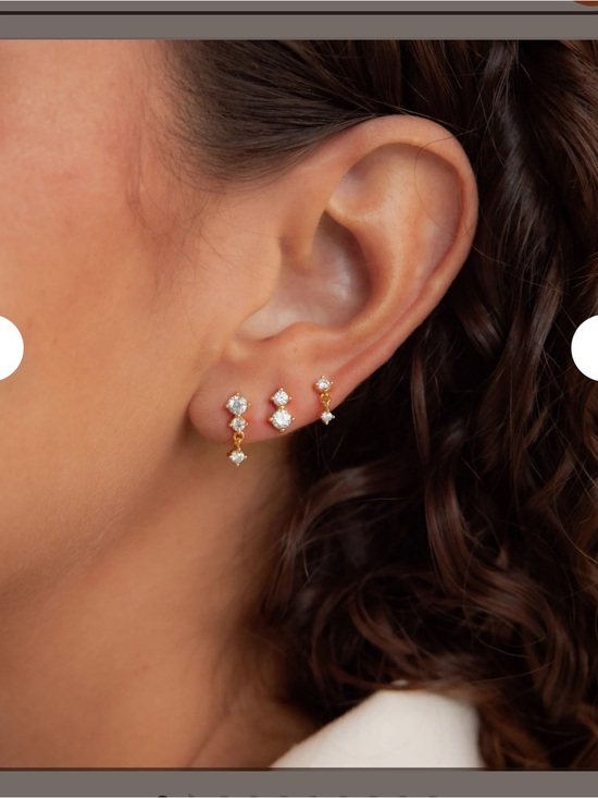Caitlyn Minimalist Jewelry - set of 3️⃣ earrings